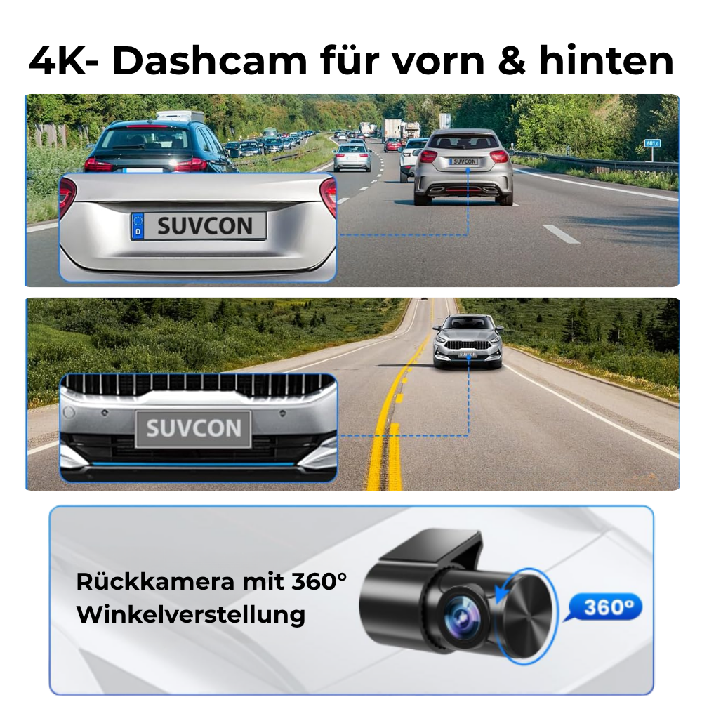 4K Dashcam mit 3,9 Bildschirm von Heimwert